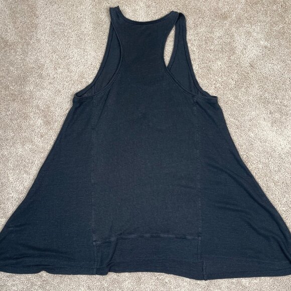 Eileen Fisher Tank Womens XS Black 100% Linen Swing Lagenlook Artsy Lightweight - Picture 9 of 9